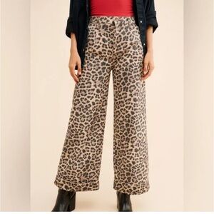NWT Anthropologie Pilcro Cheetah Leopard print pants